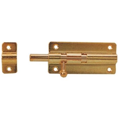 Imof catenacciolo piatto ottone lucido 80 mm catenaccio porte porta