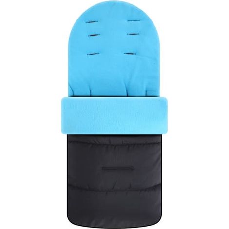 Sac de couchage pour poussette, chaud, ultra-doux, chancelière imperméable, housse d'hiver extensible, bleu, 85 x 40 cm (1/5)
