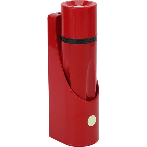 Hochleistungsfähige LED-Wandtaschenlampe, kleine batteriebetriebene Notfalltaschenlampe, rot, für Hotel und Zuhause. (1/5)