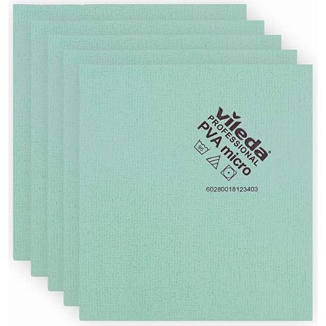 Microtail Vileda, verde, 5 pezzi, Acetato di polivinile (PVA (1/2)
