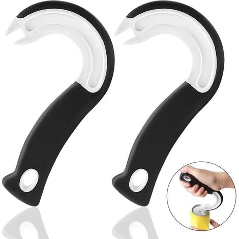 KZQ 2 confezioni di apriscatole con anello di facile apertura, apriscatole con linguetta, apriscatole per bibite, per bambini e anziani con artrite e problemi alle mani. (1/4)