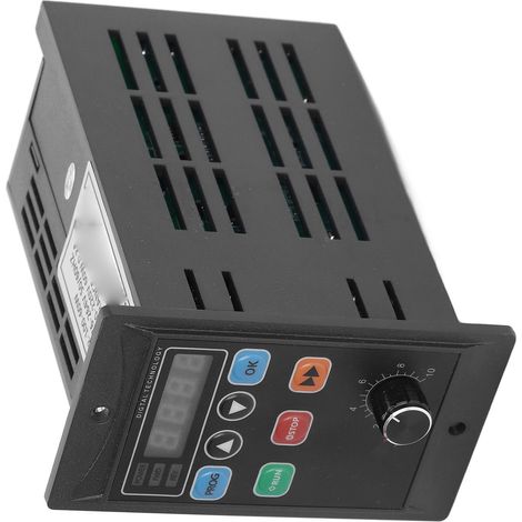 Variateur de fréquence à commande vectorielle 60 W monophasé, entrée 176-264 V, sortie triphasée 0-220 V pour mini-moteur (1/5)