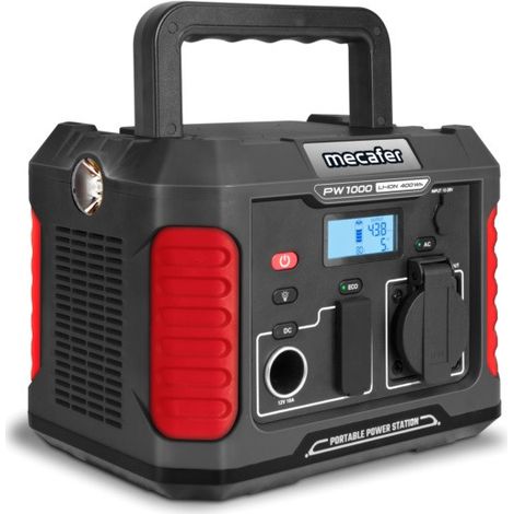 Mecafer – Station d'énergie 1000W – Alimentation 230V – Recharge USB – Idéale pour chantiers et espaces confinés