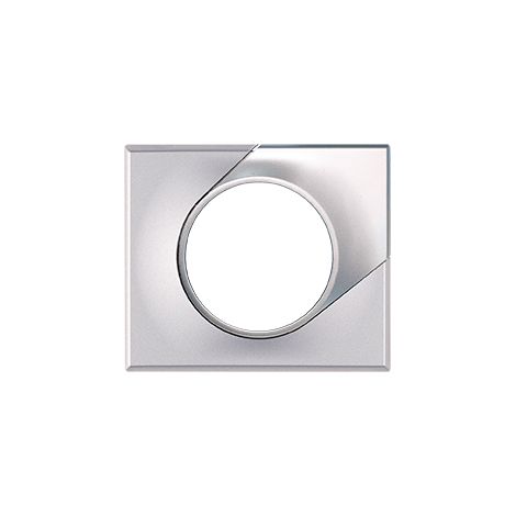 Plaque de finition - 1 Poste - COMETE Couleur Silver