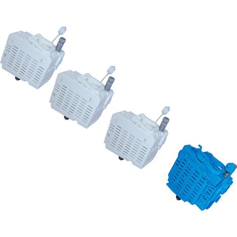 Michaud – Module obturateur pour tableau électrique 60A – Branchement triphasé fusiblé – 3 bases coupe-circuit phase – Base neutre incluse (1/3)