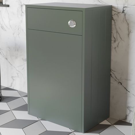 Traditional Back to Wall Toilet Unit Green 500mm BTW Bathroom Pan Not Included (1/5)