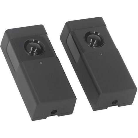 Capteur infrarouge d'ouverture de porte 940nm, portée de 30m, détecteur infrarouge de porte à cellule photoélectrique à faisceau unique 12-24V pour la sécurité de la maison noir
