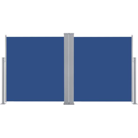 Tenda da sole laterale retrattile/schermo privacy per patio giardino terrazza balcone 160 x 600 cm blu 020007139