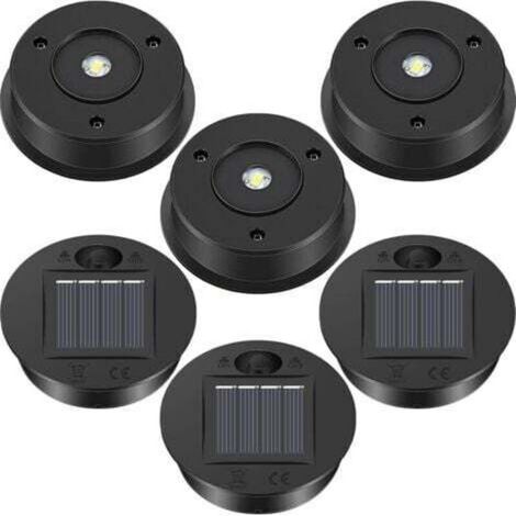 Paquete de 6 luces solares de repuesto, piezas para linternas solares, panel solar LED, luz colgante para exteriores