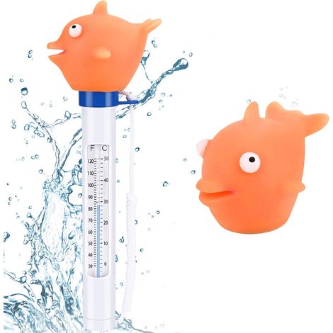 Thermomètre flottant avec cordon pour mesurer la température de l'eau des piscines, spas, jacuzzis et aquariums-AquaForge (1/5)
