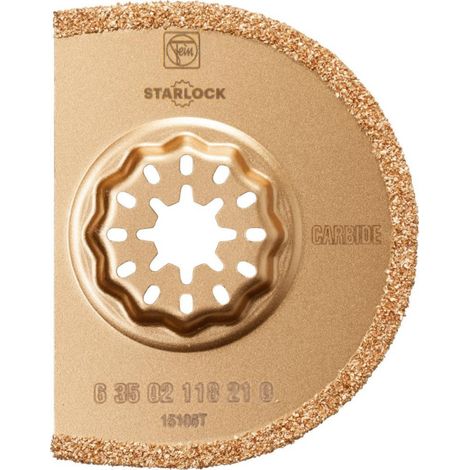 Cuchilla para rejuntar azulejos con punta de carburo FEIN Starlock - 75x2,2 mm - 63502118210 (1/3)