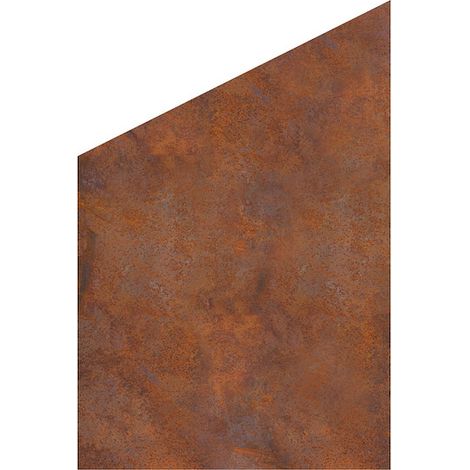 VETRO Glasscheibe CORTEN B 1200 xH 1200/1800 mm Ecke LI