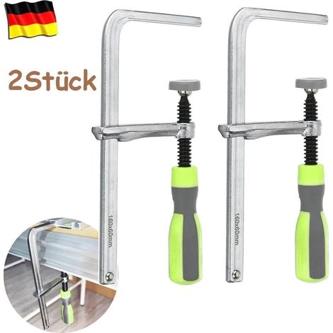 Lot de 2 serre-joints pour rail de travail du bois, compatibles avec les scies MFT et les scies sur rail à rainure en T (1/5)