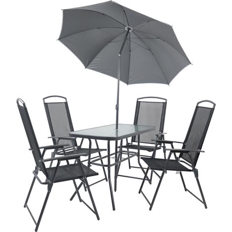 Set di mobili da giardino del gruppo di sedute di 5 pezzi 110 70x110x55 - VCM