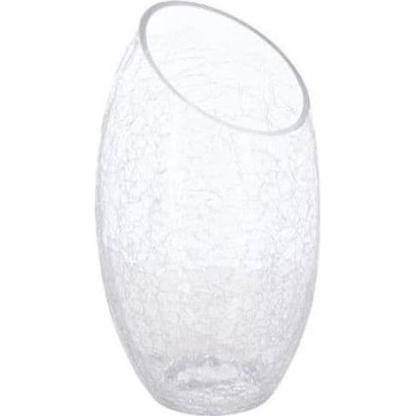 Vase bombé verre craquelé H23cm - Atmosphera créateur d'intérieur (1/2)