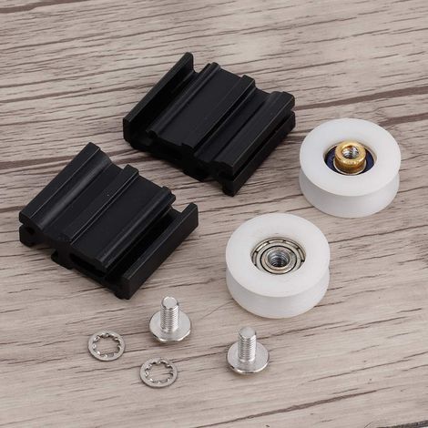 Gewächshaus-Zubehörsets, Türrollen-Ersatz mit 2 Kunststoffteilen für Hallengewächshäuser (22 mm) (1/5)