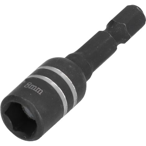 Jeu de 10 embouts douilles magnétiques en acier chrome-vanadium, à dégagement rapide, pour visseuse à choc et perceuse. (1/5)