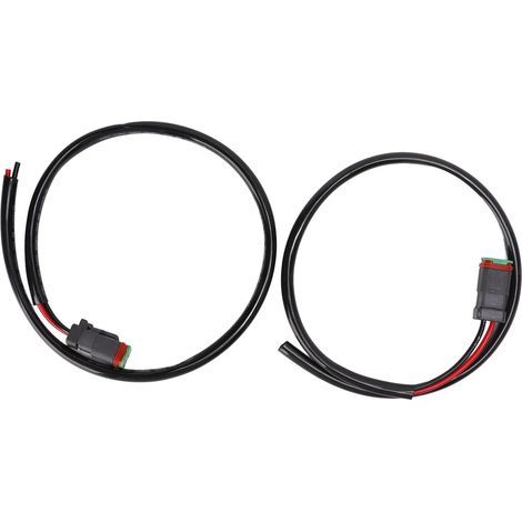 2 Stück Kabelbaum für Lichtleisten, 50 cm/19,7 Zoll, zuverlässig, langlebig, kompakt, tragbar, austauschbarer Lichtanschluss für Boote, 750 V (1/5)