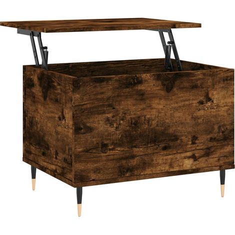 Maison Exclusive - Couchtisch Räuchereiche 60x44,5x45 cm Holzwerk