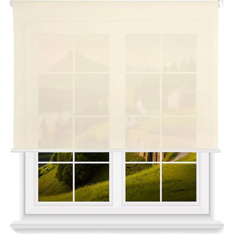 Store enrouleur wellhome translucide 140x250 cm beige (1/3)