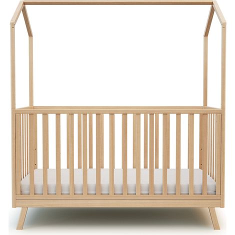 AT4 - Lit cabane bébé évolutif CONFORT en bois (1/5)