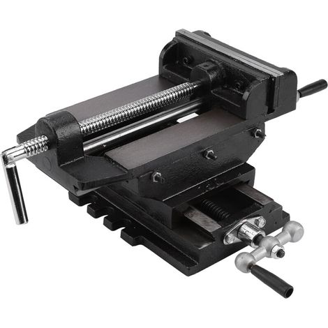 Jeffergarden Étau de perceuse à colonne à chariot transversal de 15 cm (6 pouces) pour le fraisage des métaux, support de serrage pour établi-DOU