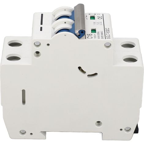 Disjoncteur miniature CC 2P 1000 V 16 A pour montage sur rail DIN, sectionneur/interrupteur de déconnexion pour système photovoltaïque, déclencheur thermomagnétique (1/5)