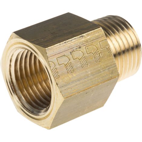 Adaptateur droit fileté hydraulique Legris LF3000 vers NPT 1/2 Femelle R 1/2 Mâle ( Prix pour Boîte de 10 )