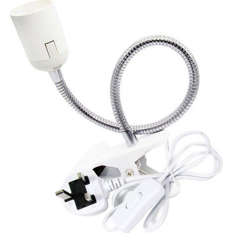 Douille E27 pour terrarium, amphibien, reptile, lampe chauffante, support à clip Soc (1/5)