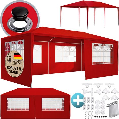 Tendone per feste Rimini rosso 3x6m