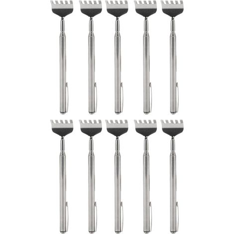 Grattoir Dos 10 Pièces, Extensible et Pliable avec Clip Poche - Anti-Démangeaisons Portable