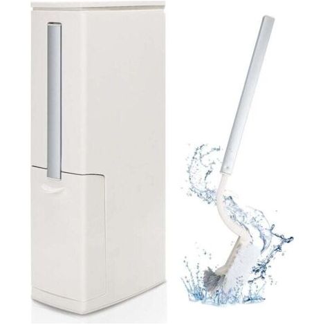 QORVA-Ensemble de poubelle de brosse de toilette 3 en 1, poubelle de salle de bain multifonctionnelle avec brosse de toilette-Fei Yu (1/4)
