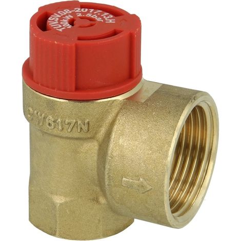 Soupape de sécurité pour chauffage 3/4’’ 2,5 bar