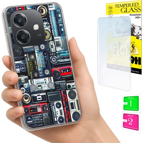 Funda para Oppo A40 / A40m / A60 5G con cubierta para foto y tapa trasera de cristal 9H. (1/5)