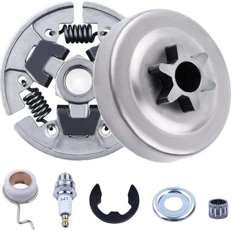 Kit Pignon Et Embrayage - 3/8" - Pour Tronçonneuses - 7 Pièces (1/5)