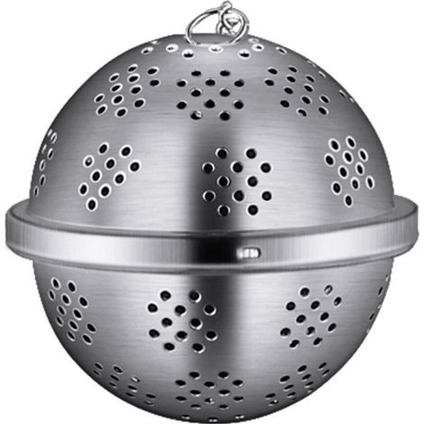Teesieb, Teefilter aus Edelstahl 304, Gewürzkugel mit Kette (1/5)