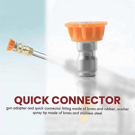 Adaptateur pour nettoyeur haute pression avec raccord rapide femelle en laiton 1/4 pouce pour nettoyeurs de voiture série K (JP) (1/5)