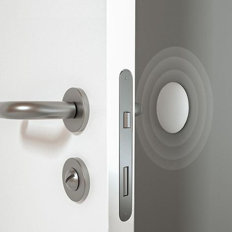 5x butoir de porte en silicone poignée de porte muette pare-chocs épais mur élastique protéger tampon (rond) (1/3)