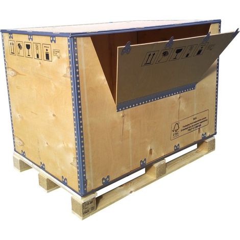 KKE – Couvercle pour ceinture 1200 x 800 x 800mm – Bouleau contreplaqué 6mm – Charnières en acier galvanisé – Facile à monter et à fermer (1/5)