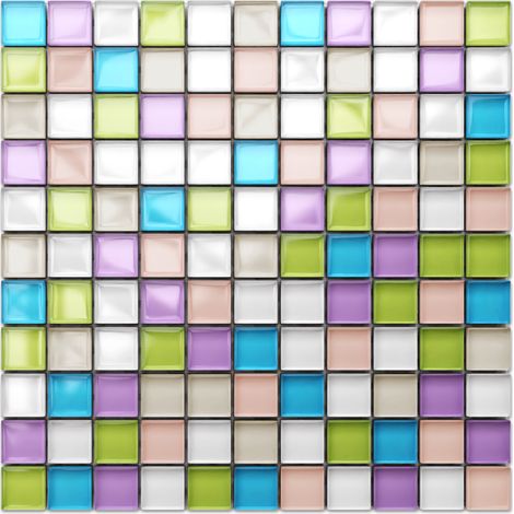 Glasmosaik für Badezimmer Küche 30 x 30 cm - Gummy Bears (1/5)