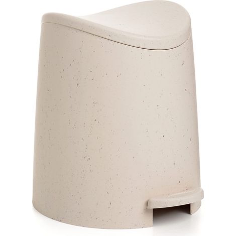 TATAY Cestino Bagno con Pedale Standard 3L Design Pratico e Funzionale Plastica di Alta Qualità Compatto e Facile da Usare Prodotto in Spagna 19x21,8x22,1cm – Ecohome