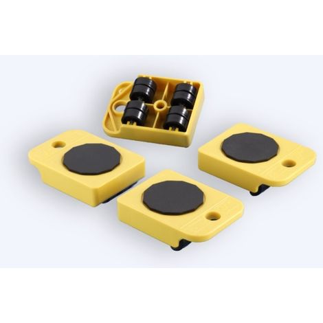 lot de 4 coins de support roulants à roulettes charge maxi 300kg MOTTEZ - B782V4