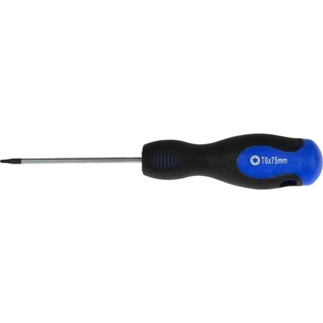 Geko Tournevis TORX T6 Noir Acier Durable 75 mm (1/2)