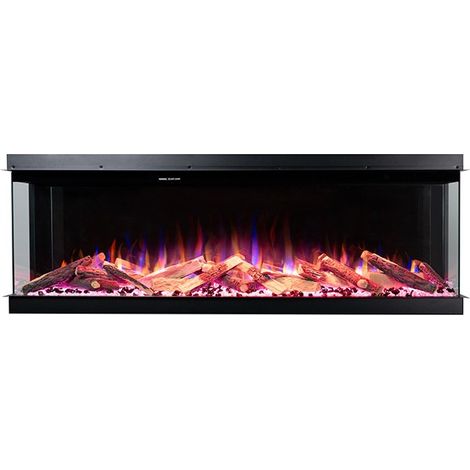 SUPERB - Camino Elettrico Riscaldante Da Incasso A LED, Inserto 50" (1/5)