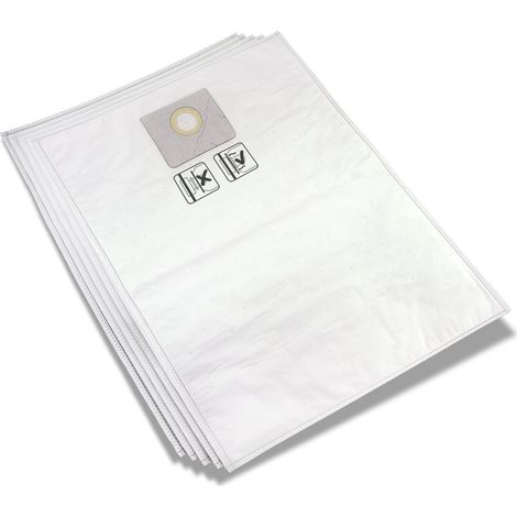 Kit de Sac Filtrants en Non-Tissé 50 l (5 pc.) pour MENZER Aspirateur de Sécurité VCL / VCM 550 PRO (Wood)