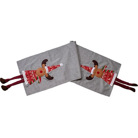 Weihnachtstischläufer mit Elch 40x140cm-M116352-Elch