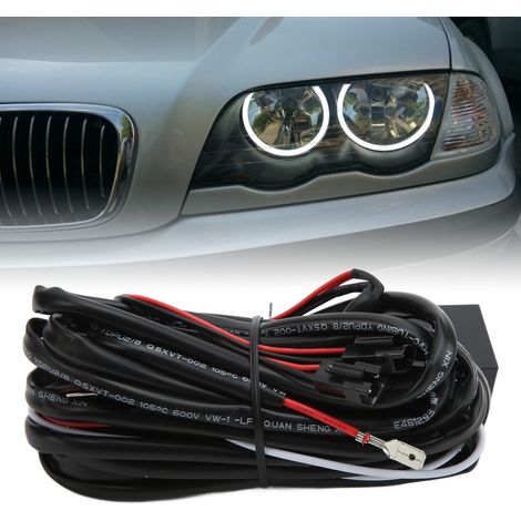 Relais-Kabelbaum für LED/CCFL-Angel-Eye-Beleuchtung im Automobilbereich mit Ein-/Ausblendfunktion (in einem Beutel verpackt) (4758) (1/5)