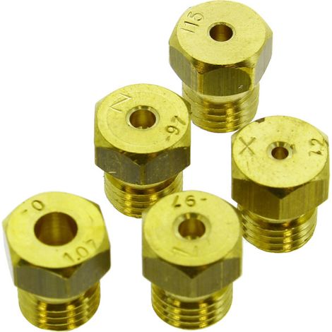 Kit injecteurs gaz naturel 900406 pour Cuisinière FAR, FORTEX, HARROW, HIGHONE, LINETECH, PROLINE, SELECLINE, SOGELUX, TECHNICAL, TECHWOOD, TELEFUNKEN, VALBERG, WESTWOOD