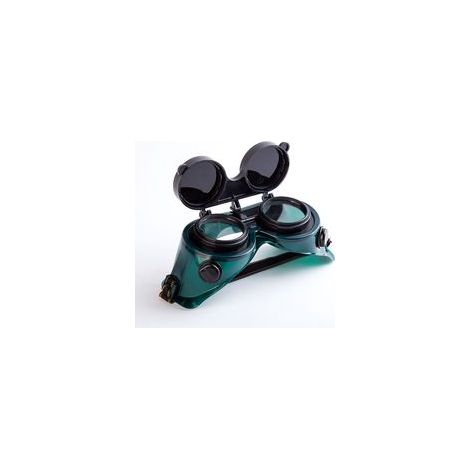 Lunettes de soudure rabattables avec objectif 50 mm, pour soudage et découpage – (1/2)