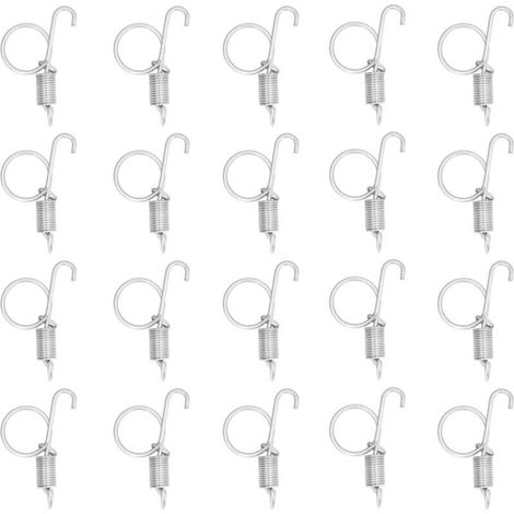 20 pcs Cage Door Fastener Finger Spring, Metal Snap Latch Hook Multifunctional Cage Door Snap Hook for Cage Door (1/5)